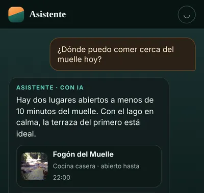Asistente con IA en la app