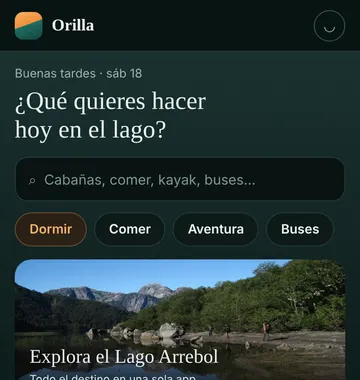 App de turismo, inicio